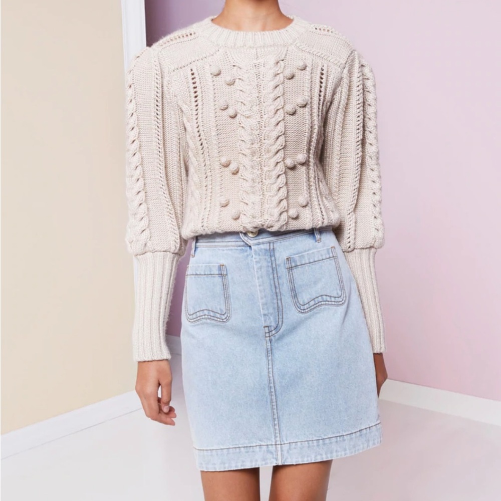 Magali Pascal Janis Denim Mini Skirt